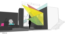 Projection study for exhibition